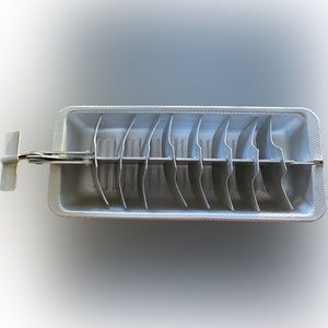 Vintage Aluminum Ice Cube Maker., All Metal, one-piece Tray design 1950s